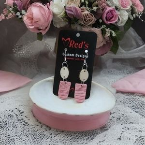 Clay and Antler Earrings